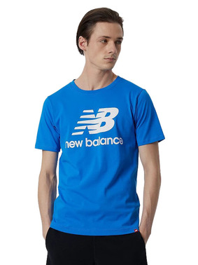 New balance essentials stacked logo t shirt mt01575 sbu 1