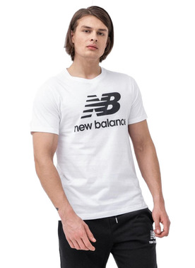 New balance essentials stacked logo t shirt mt01575 wt 1