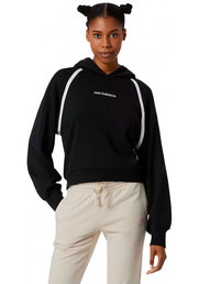New balance athletics amplified fleece hoodie women wt21501 bk 1